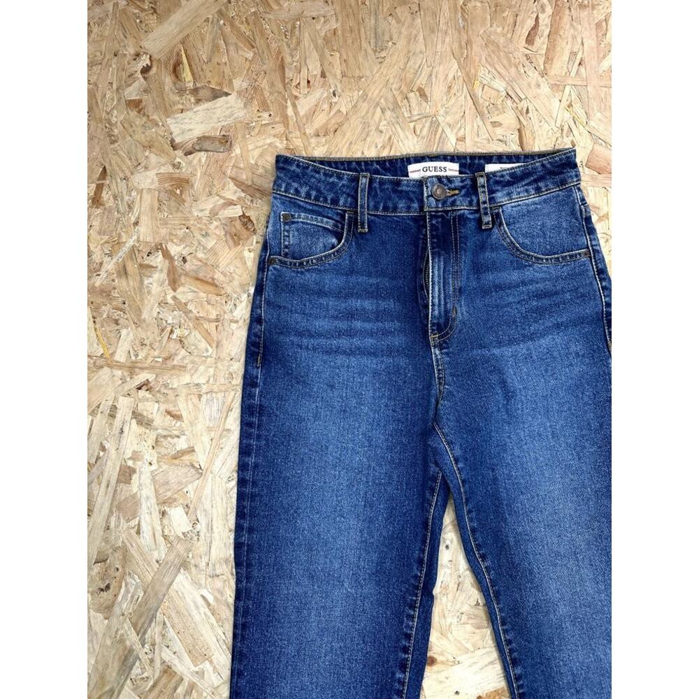 Guess Slim Straight Jeans Womens Size 26 Blue Denim High Rise Stretch - Picture 4 of 14